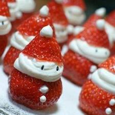 santa strawberries